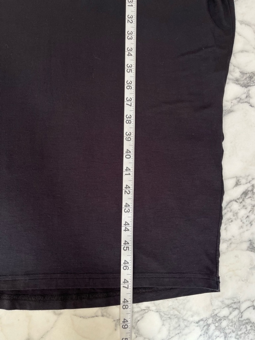 Barefoot Dreams Luxe Milk Jersey Caftan Dress Black Nightgown Oversized One Size - Picture 9 of 13